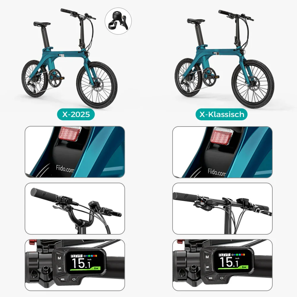 Fiido X Klapprad E-Bike mit Drehmomentsensor - Image 3